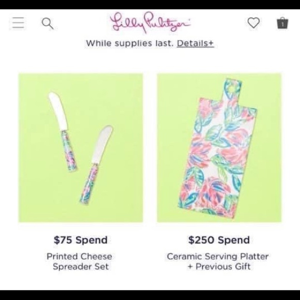 Lilly Pulitzer GWP spreaders and board